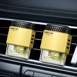 Lanzamiento de nuevo producto Car Vent Aroma Air Car Holder Clip con flor Essential Difusor perfume para coche