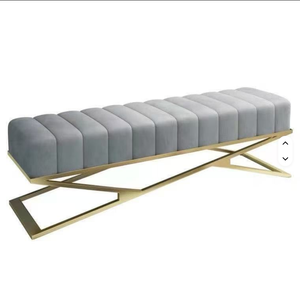 2026 Best Selling Metal Barber Shop Nail Salon Waiting <b>Bench</b> Durable Hair Salon <b>Bench</b> <b>for</b> Beauty <b>for</b> Living Room Use - Product Image 1