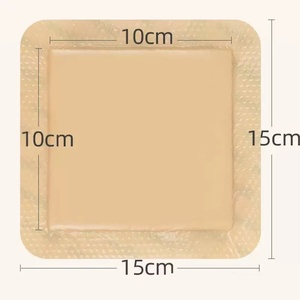 Schiuma di Silicone medicazione impermeabile con bordo adesivo fasciatura Pad <span class=keywords><strong>per</strong></span> il letto mal di pressione ulcera medicazione - Product Image 3