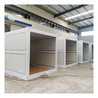 Commodité directe d'usine 2 chambres à coucher 20 '40 'préfabriqué modulaire pliable conteneur maison avec toilette salle de bain cuisine