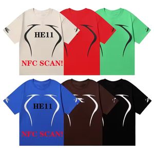 Tacco stella NFC Scan Plus Size 100% in cotone da <span class=keywords><strong>uomo</strong></span> oversize Hip Pop manica corta stile urbano con tecnologia Urban NFC - Product Image 3