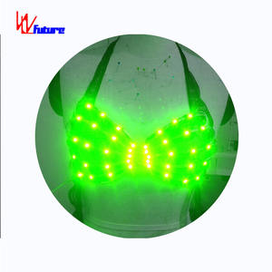Costumes de danse à lumière LED programmables soutien-gorge LED Costumes sexy soutien-gorge lueur dans le noir robes de <span class=keywords><strong>club</strong></span> à LED soutien-gorge à LED - Product Image 1