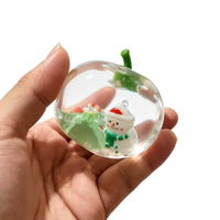 Nouveau jouet anti-stress souple en forme de pomme Vaseline de Noël, transparent, magnifique décoration, à remontée lente, nouveauté très prisée