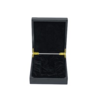 Boîte à parfum en bois brillant avec doublure en velours, incrustations décoratives, charnière dorée, logo personnalisé, couvercle rabattable pour emballage cadeau de parfum et cosmétiques