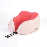 Oreiller de voyage ergonomique en mousse à mémoire de forme en U, avec housse rafraîchissante et douce, portable, pliable, personnalisable avec logo