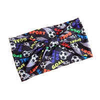 Diadema deportiva unisex de 12 cm con estampado de fútbol FLY WISH al por mayor, accesorios para el cabello personalizados de fábrica, los más vendidos transfronterizos