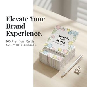Carte de remerciement personnalisée en gros avec design gratuit, carte de remerciement professionnelle colorée, impression de cartes de vœux pour la décoration de boîtes cadeaux - Product Image 2