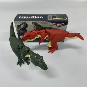 パズルシミュレーションサウンディングティラノサウルスレックス男の子と女の子子供の楽しいおもちゃプレス恐竜ヘッドスイング