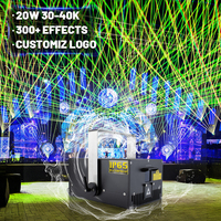 Projecteur laser de scène DJ RGB DMX512 20W haute puissance, étanche pour extérieur