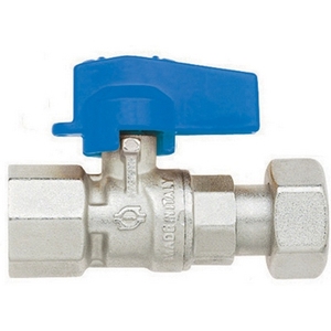 Valvola a sfera diritta femmina-femmina girevole 1/2" x 1/2" DN 10 PN 10 per riempimento - Product Image 1