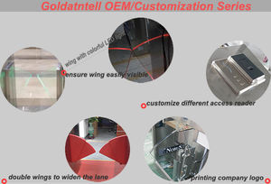 Barrière de contrôle d'accès intérieure entièrement automatique certifiée CE avec RFID, en acier inoxydable 304, anti-tailgating, tourniquet à bas prix - Product Image 4