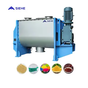 SIEHE Dry Powder Mixer Feed Concrete Horizontal Ribbon Mixer Blender Machine