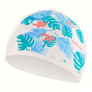 Bonnet de bain en silicone haute élasticité 50-65g, design dessin animé, forme et couleur personnalisées, logo OEM, certifié ROHS, pour enfants, USA - Product Image 2