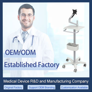 Tablette médicale en alliage d'aluminium <span class=keywords><strong>de</strong></span> style industriel Chariot <span class=keywords><strong>pour</strong></span> ordinateur <span class=keywords><strong>portable</strong></span> à prix d'usine Chariot médical avec <span class=keywords><strong>support</strong></span> métallique - Product Image 2