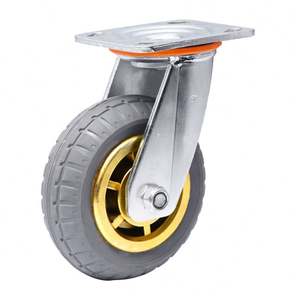 Heavy Duty <span class=keywords><strong>Industrial</strong></span> 8 Polegada 200mm Rodízio Roda De Borracha Preta Roda Castor 3 '4' 5 '6' 8 'Giratória Tipo Rodízios De Rolo De Aço - Product Image 1