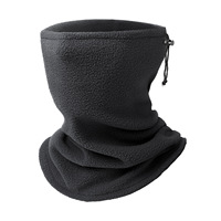 Écharpe unisexe chaude automne/hiver, cagoule coupe-vent pour cyclisme en extérieur avec cordon de serrage, cache-cou polaire, masque de ski pour temps froid