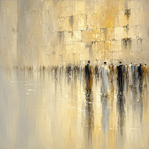 Cuadro Abstracto de Estilo Vintage con Diseño <span class=keywords><strong>Occidental</strong></span>, Pintura Religiosa de Jerusalén sobre Lienzo, Arte Espiritual Judío, Marco de Madera Hecho a Mano para Colgar en la Pared - Product Image 5
