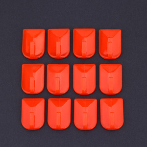<b>Adhesive</b> <b>Hooks</b> Red Plastic Single <b>Hook</b> 2x3cm For Wedding Decorations Wholesale - Product Image 4