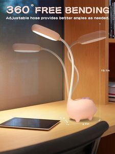 新しい漫画恐竜デスクランプユニークなLEDナイトライトアイケア小さなデスクトップ読書Usb充電式子供用 - Product Image 4