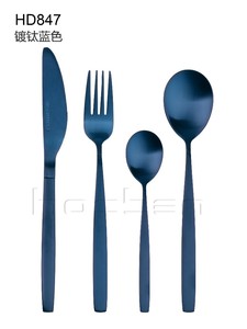 fábrica de guangzhou cocina hotel de oro de plata <span class=keywords><strong>cuchillo</strong></span> cucharas <span class=keywords><strong>y</strong></span> tenedores de acero inoxidable cubiertos vajilla conjunto - Product Image 4