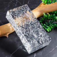 Brique de verre cristallin solide pour la construction décorative Bloc de couleur creux pour le salon ou la salle de bain Murs en verre