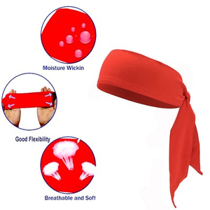 Bandeau de sport minimaliste absorbant la transpiration pour hommes, idéal pour le cyclisme et le fitness en extérieur, style sangle, long foulard - Product Image 2