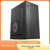 Vente directe usine – Boîtier PC de bureau en acier Mid-Tower pour rendu 3D et montage vidéo, compatible ATX, Mini-ITX, MicroATX, ports USB frontaux, idéal pour la maison et le bureau