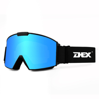 Lunettes de snowboard de qualité DEX, lunettes de ski polarisées, lunettes de motoneige d'hiver, lunettes de ski personnalisées avec logo