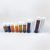 10ml 15ml 20ml 25ml Bouteille de tube en PET de fermeture de sécurité de liquide oral long et mince en plastique pour animaux de compagnie médical avec bouchon d'étanchéité inviolable