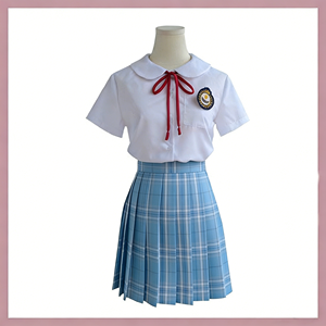 カラフルな日本と韓国風の女の子用シャツ、女の子用ドレス、アカデミックドレス、学生服、子供用制服、学生セット - Product Image 2