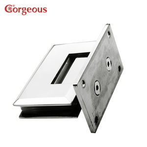 Charnière <span class=keywords><strong>de</strong></span> <span class=keywords><strong>douche</strong></span> murale carrée en acier inoxydable au design moderne, pour porte coulissante en verre, avec pinces <span class=keywords><strong>de</strong></span> verre à 90 degrés, pour salle <span class=keywords><strong>de</strong></span> bain - Product Image 3