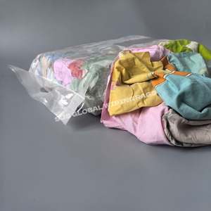 Trapos de Algodón de Colores, Trapos de Algodón 100% Reciclado, Tela Reutilizada para Uso Marino e Industrial, Bolsa de 25 kg - Product Image 1