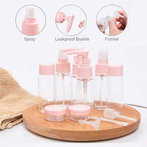 Plastic Bottle Packaging Set for Cosmetic Transparent Round Plastic Bottle Packaging Set 30ml 10g Plastic Bottle Packaging Set - Product Image 3