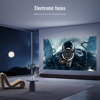 Projecteur portable JAVODA H1P 4K, écran réglable de 100 pouces, synchronisation USB du téléphone, ultra courte focale, luminosité de 120 lumens, cadeau idéal