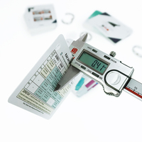 Cartes flash éducatives personnalisées, coins arrondis, imperméables, résistantes aux déchirures, avec anneau métallique pour l'apprentissage préscolaire