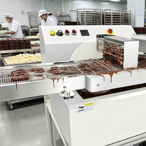 Machine à enrober le chocolat à prix d'usine / Machine à enrober les surfaces des aliments et des snacks au chocolat - Product Image 1
