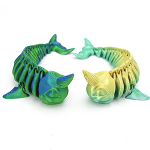 Ornement Artisanal Créatif en Forme de Baleine Licorne Imprimé en 3D, Cadeau, Jouet Articulé Animal Fait Main, Décoration - Product Image 1