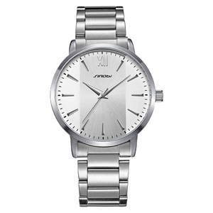 Reloj de Pareja para Hombre, Estilo Ejecutivo, Correa de Acero Inoxidable, Reloj de Pulsera de Cuarzo de Fábrica de Guangzhou - Product Image 5