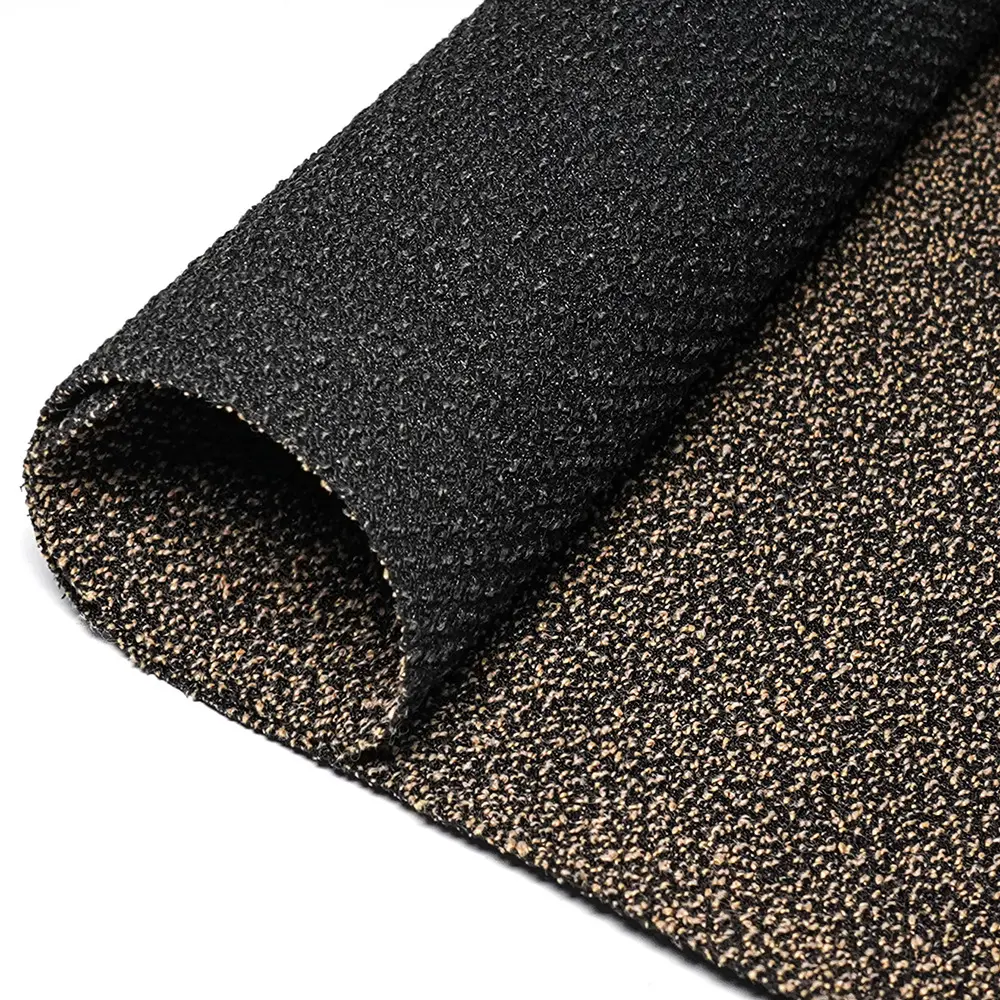 pu coated black orange abrasion proof aramid fabric 2 way stretch kevlar cut resistant fabric