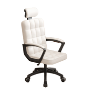 Chaise de bureau ergonomique moderne fabriquée en Chine, avec dossier haut, pivotante, réglable en hauteur, accoudoirs, structure en plastique, pour usage professionnel, en stock