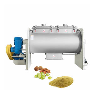 Wet Ribbon Mixer <b>Feed</b> Paddle Mixer Horizontal Mixiers With Heating - Product Image 6