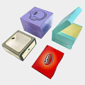 Caja <span class=keywords><strong>para</strong></span> Pastel Blanca Personalizada con Ventana de PVC, Tapa Abatible, Laminación Mate, Impresión CMYK, Materiales Reciclados, Forro de Esponja <span class=keywords><strong>para</strong></span> Donuts y Brownies - Product Image 2