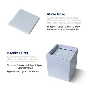 نظام استخراج الأبخرة المحمول الجديد KNOKOO FES060 مع فلتر معدني ثنائي الطبقات بكفاءة 95% للاستخدام المخبري - Product Image 3