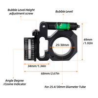 Indicateur d'angle de précision avec niveau à bulle pour lunette de visée 25,4 mm et 30 mm, niveau optique à bulle