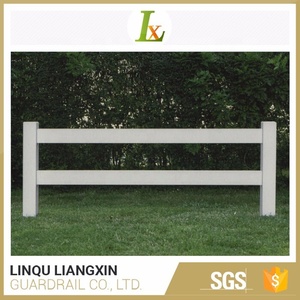 ПВХ виниловый пластиковый 2-рельсовый столб и ограждение для конной фермы - Product Image 2