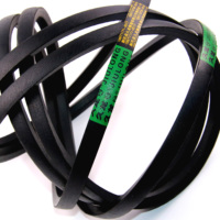 Courroie trapézoïdale classique industrielle enveloppée en caoutchouc naturel ABC, norme ISO, pour usage agricole et de construction, garantie 3 ans, noire