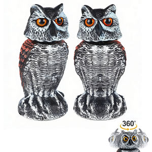 Décoy de chasse résistant aux intempéries - Hibou - Décoration de jardin pour effrayer les oiseaux et les animaux - Product Image 3