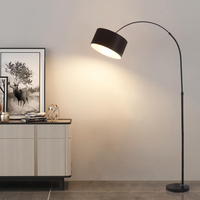 Lampe sur pied moderne de qualité supérieure, style nordique luxueux, simple, pour salon, chambre, hôtel, lampe verticale E27