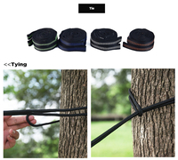 Hamac portable en tissu nylon de haute qualité E-RIKE, léger, pour le camping en plein air, personnalisable