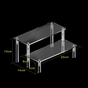 Rak figur rak kotak tampilan rak penyimpanan rak penyimpanan akrilik trapesium - Product Image 3